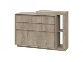 Комод 1200 22 J-Э Этна (дуб эндгрей) в Новопичугово - novopichugovo.mebel-nsk.ru | фото