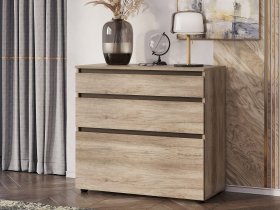 Комод КМ-01 Энигма (венге/дуб каньон) в Новопичугово - novopichugovo.mebel-nsk.ru | фото