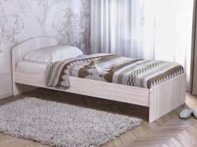 Кровать односпальная 80 с низкой спинкой (ясень шимо светлый) в Новопичугово - novopichugovo.mebel-nsk.ru | фото