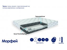 Матрас Морфей (жаккард) в Новопичугово - novopichugovo.mebel-nsk.ru | фото