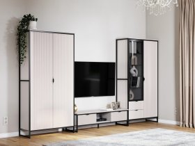 Модульная гостиная Нора (персидский жемчуг) в Новопичугово - novopichugovo.mebel-nsk.ru | фото