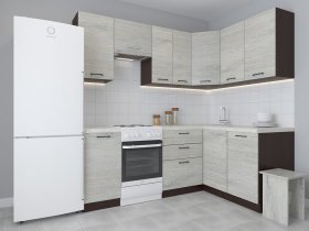 Модульная угловая кухня 1,4м*2,1м Лада (пикард) в Новопичугово - novopichugovo.mebel-nsk.ru | фото