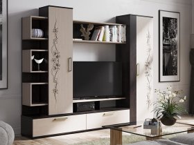 Стенка «Дакота» (венге/дуб молочный) в Новопичугово - novopichugovo.mebel-nsk.ru | фото