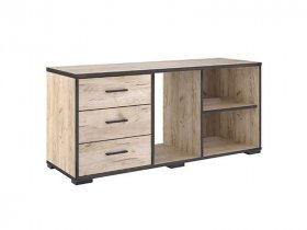 Тумба 1200 Тм075.0 Гермес лофт (дуб крафт серый) в Новопичугово - novopichugovo.mebel-nsk.ru | фото