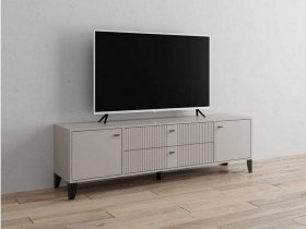 Тумба под ТВ Парус-10 (кашемир/сантьяго софт) в Новопичугово - novopichugovo.mebel-nsk.ru | фото
